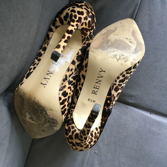 Renvy Calf-Hair Leopard Print Booties - Picture 5 of 5